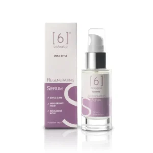 Ser regenerant cu extract de melc, acid hyaluronic si extract de Trandafir de Damasc, contracareaza ridurile, roseata si petele, 30ml
