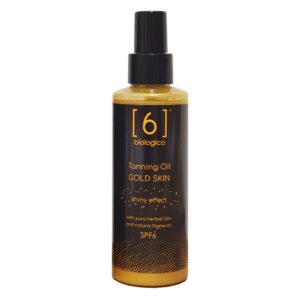 Ulei de bronzat auriu cu pigmenti stralucitori si protectie impotriva ridurilor, produs vegan, 150 ml